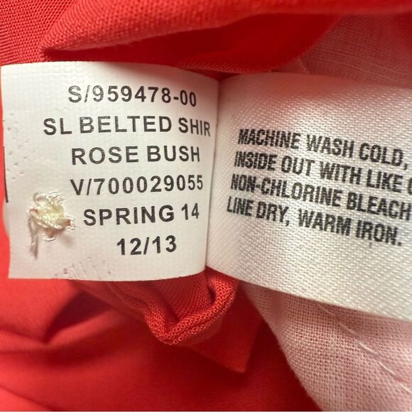 GAP Vibrant Coral Midi Dress with pockets - Picture 11 of 11